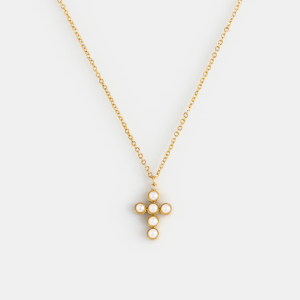 Pearl Cross Necklace